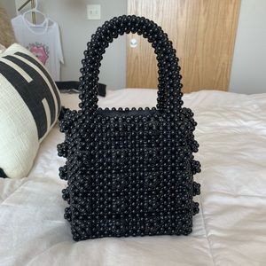 Princess Polly black beaded bag